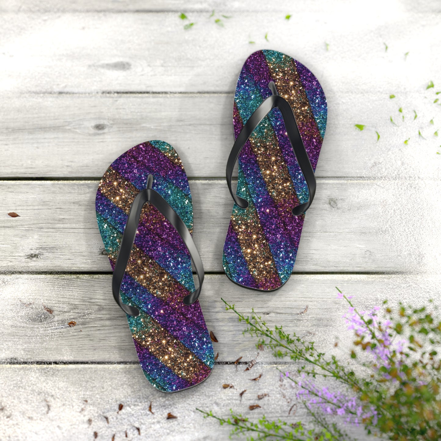 Glitter Flip Flops