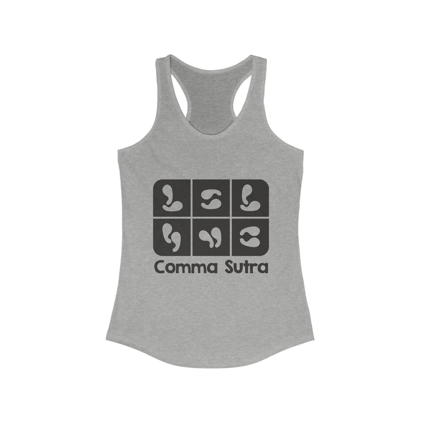 Dark Comma Sutra tank top