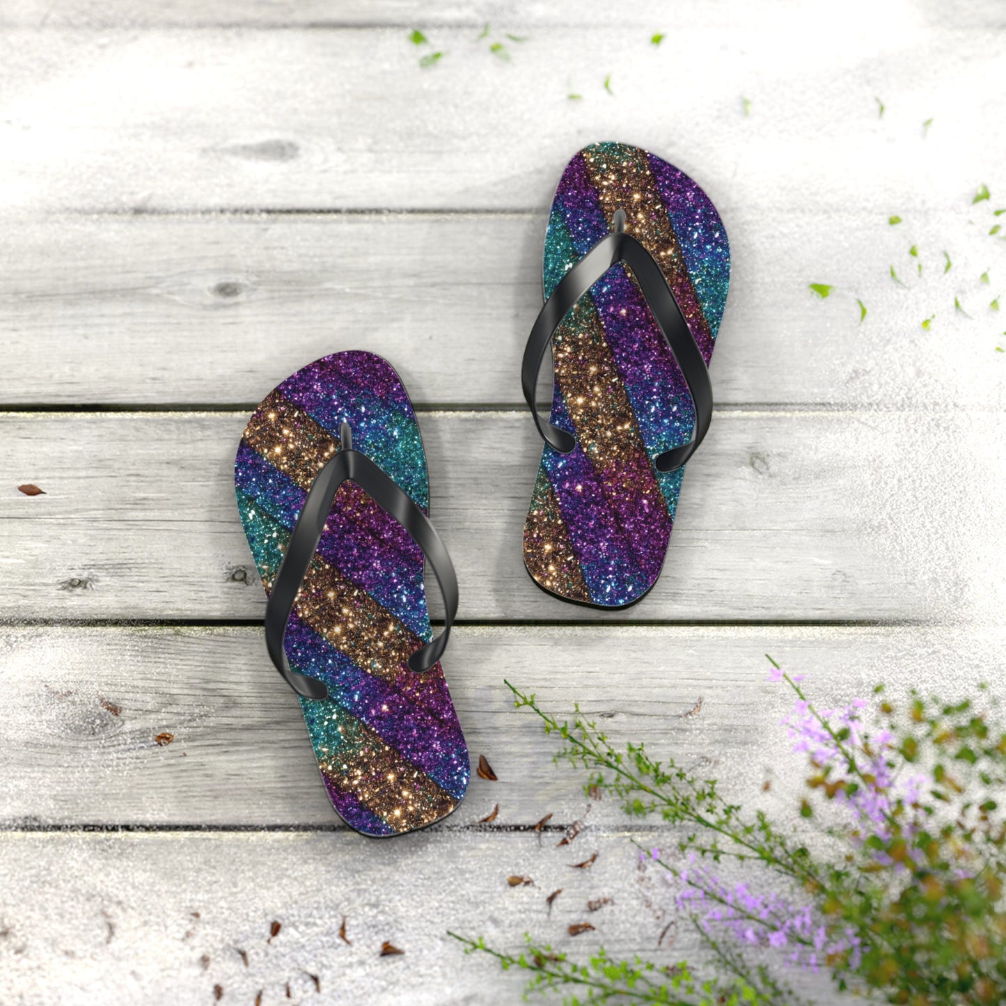 Glitter Flip Flops