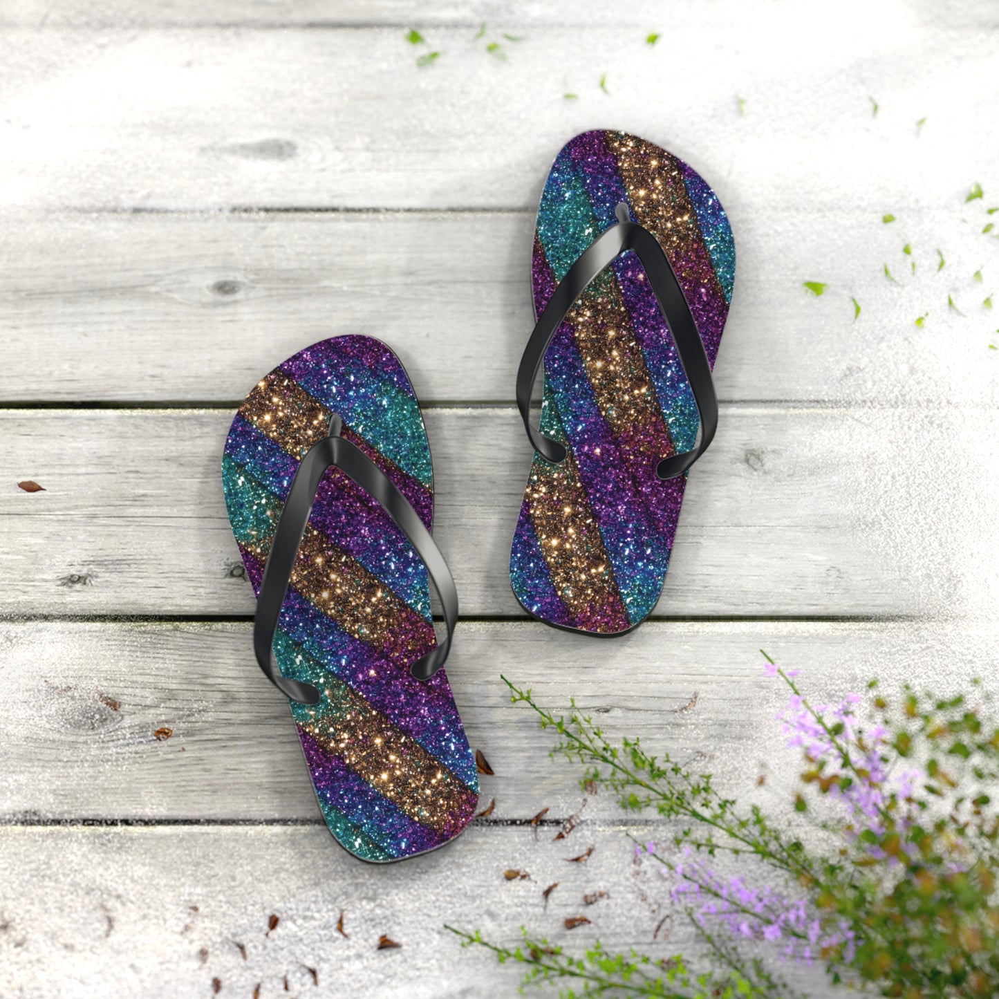 Glitter Flip Flops