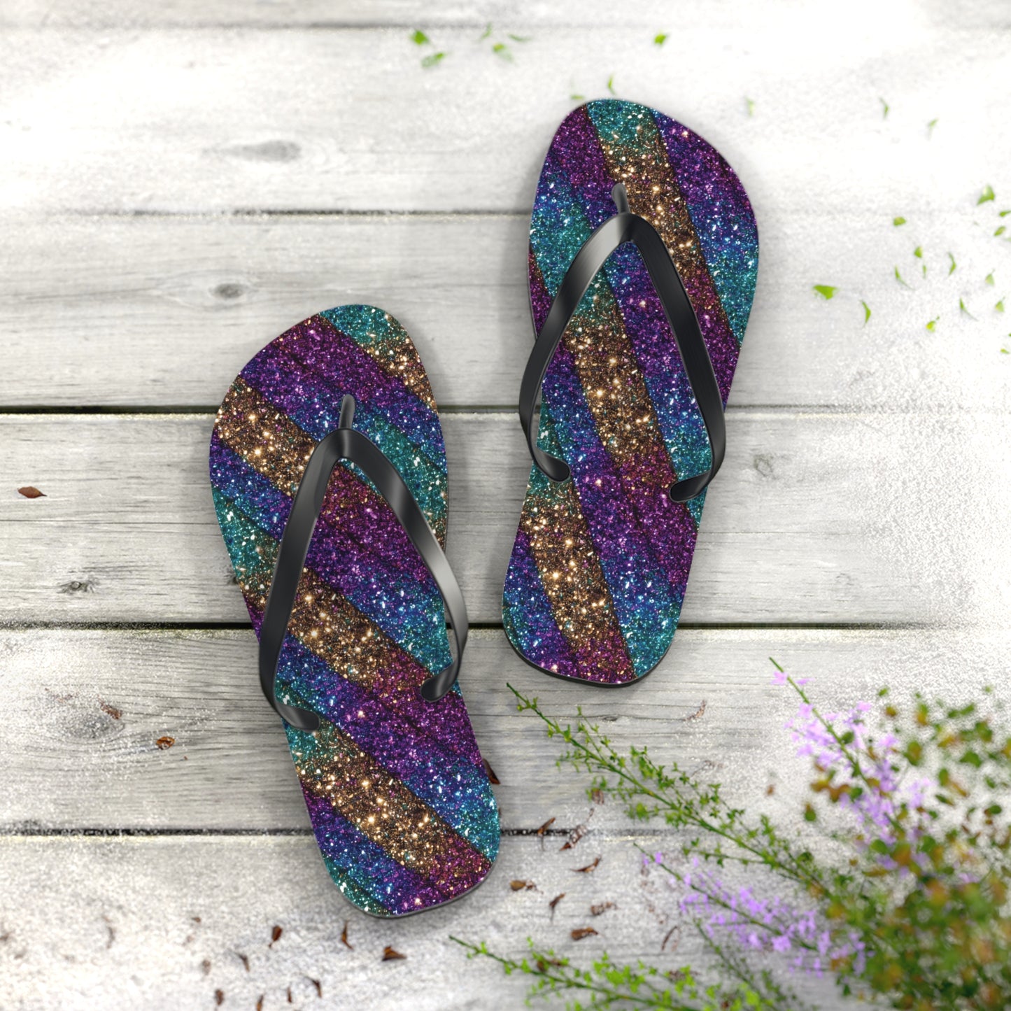 Glitter Flip Flops