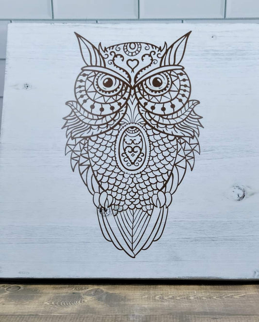 Rustic Owl Wall Art